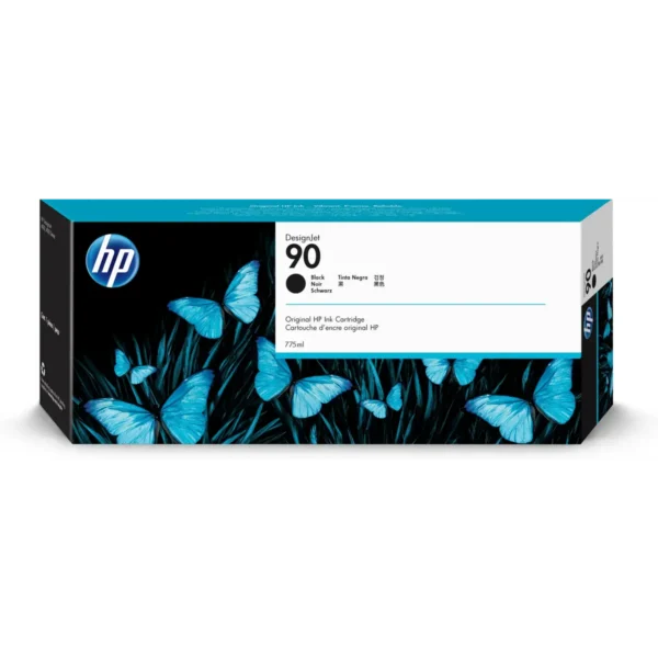 HP 90 3-pack 775-ml Black Ink Cartridges print head