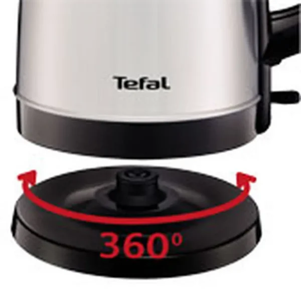 Tefal Dialog KI150D electric kettle 1.7 L 2400 W Black, Stainless steel