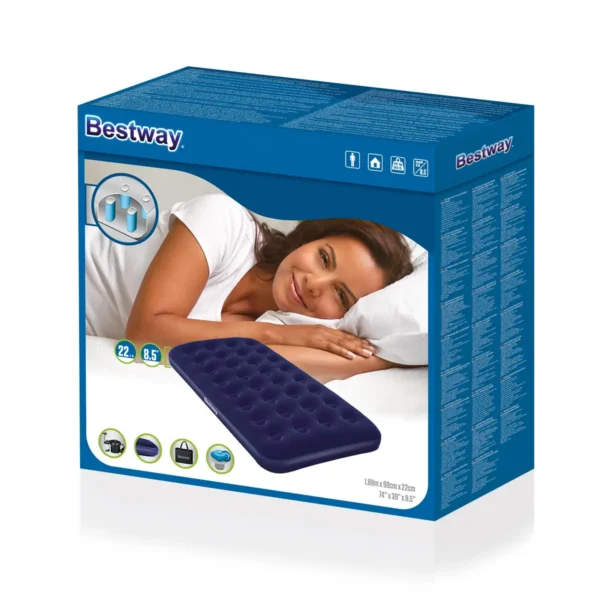 Bestway Flocked Air Bed with AC Air Pump / Twin
