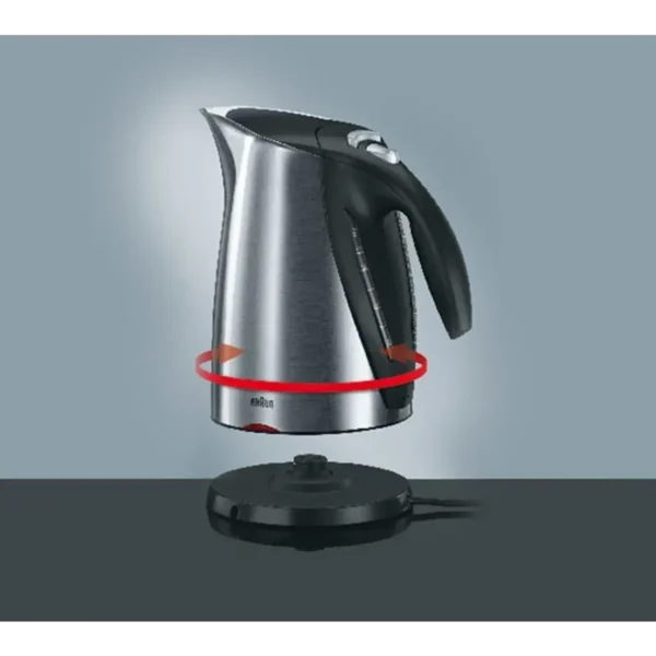 Braun WK 600 electric kettle 1.7 L 2200 W Stainless steel