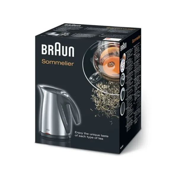 Braun WK 600 electric kettle 1.7 L 2200 W Stainless steel