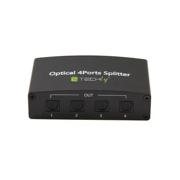 Techly Digital Audio Splitter 4 Toslink Ports IDATA TOS-SP4