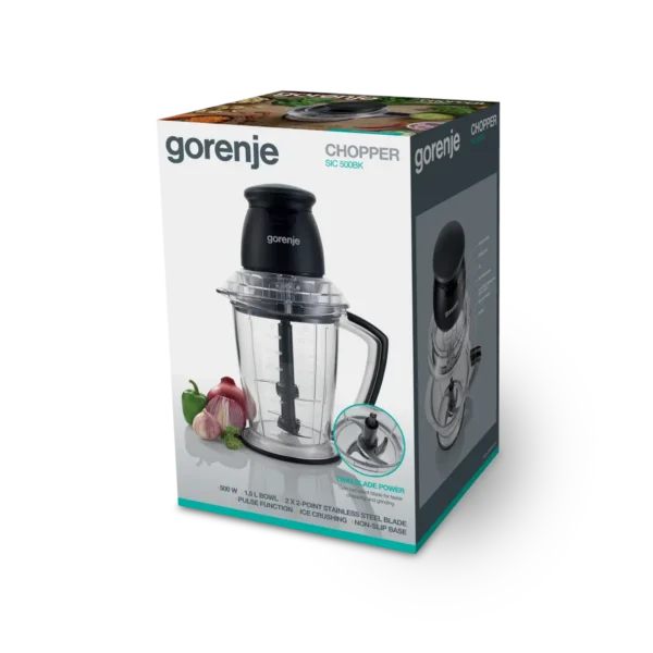 Gorenje SIC500BK 1.5 L 500 W Black, Transparent