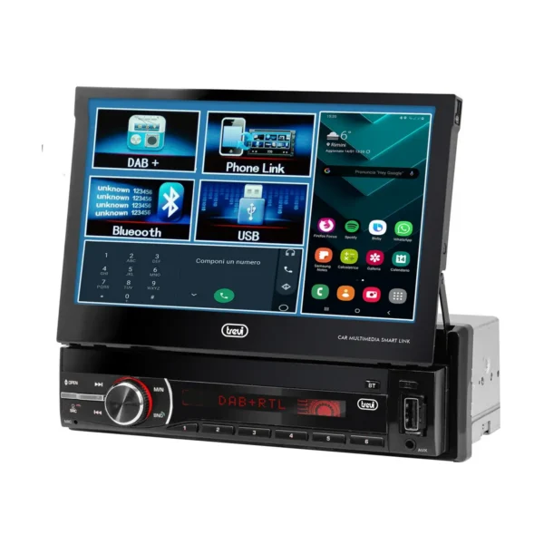 Trevi 200W DAB FM CAR RADIO WITH 7″ MONITOR WIRELESS USB SD AUX-IN MDV 6380 DAB