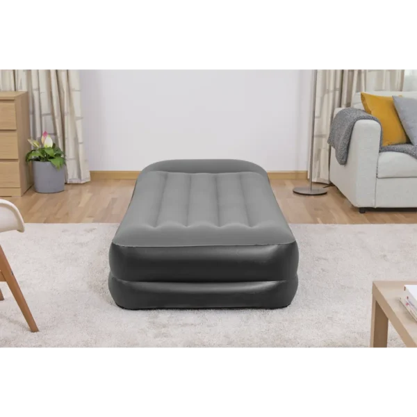 Bestway Tritech Air Mattress Twin with Built-in AC Pump and Antimicrobial Coating 1.91 m x 97 cm x 46 cm