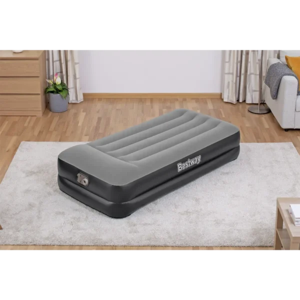 Bestway Tritech Air Mattress Twin with Built-in AC Pump and Antimicrobial Coating 1.91 m x 97 cm x 46 cm