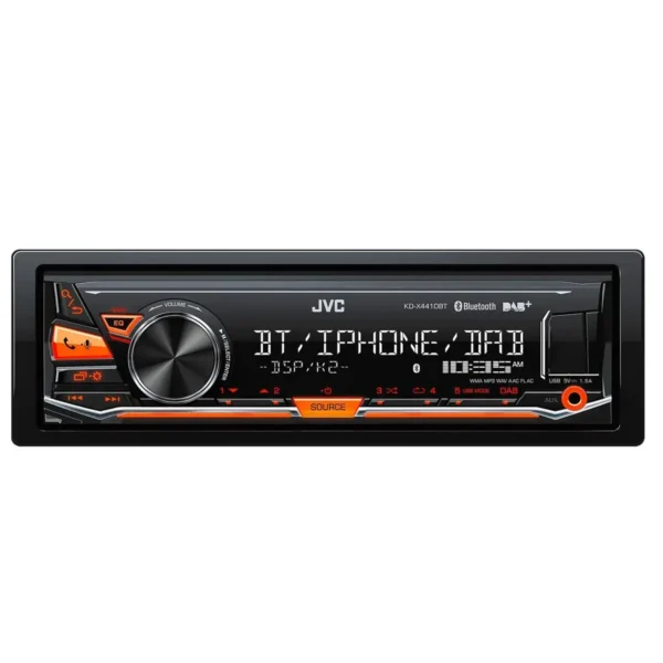 JVC KD-X441DBT car media receiver Black Bluetooth