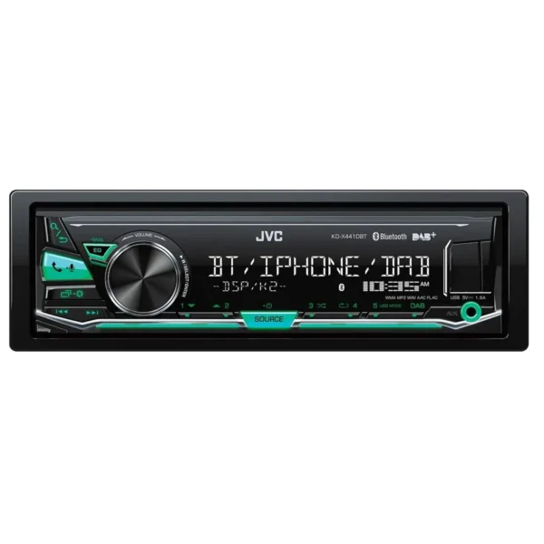 JVC KD-X441DBT car media receiver Black Bluetooth