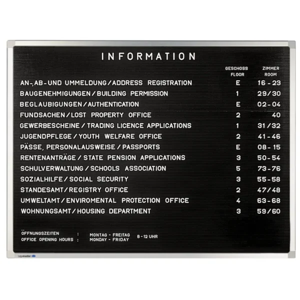 Legamaster PREMIUM letter board 40x60cm horizontal