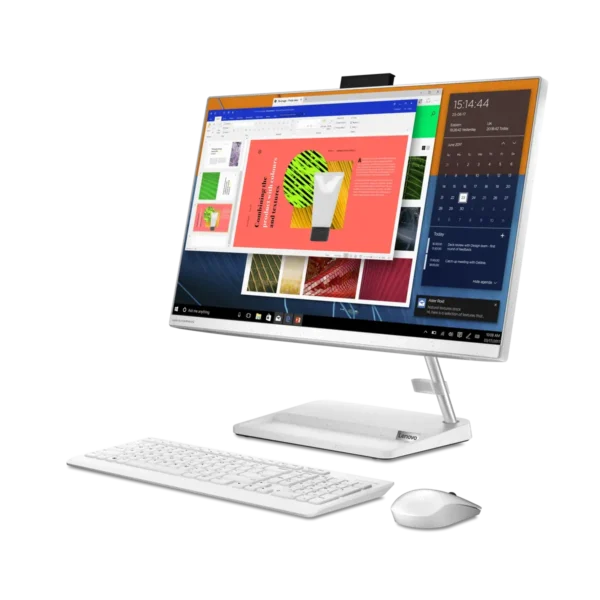 Lenovo IdeaCentre AIO 3 24ALC6 AMD Ryzen™ 5 7430U 60.5 cm (23.8″) 1920 x 1080 pixels All-in-One PC 16 GB DDR4-SDRAM 512 GB SSD Windows 11 Home Wi-Fi 6 (802.11ax) White