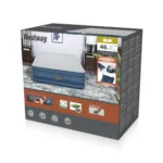 Bestway Fortech Snugable Top Air Mattress Queen with Built-in AC Pump and Antimicrobial Coating 2.03 m x 1.52 m x 46 cm