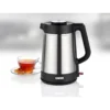 Unold 18715 electric kettle 1.5 L 1800 W Black, Stainless steel