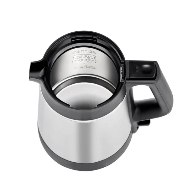 Unold 18715 electric kettle 1.5 L 1800 W Black, Stainless steel