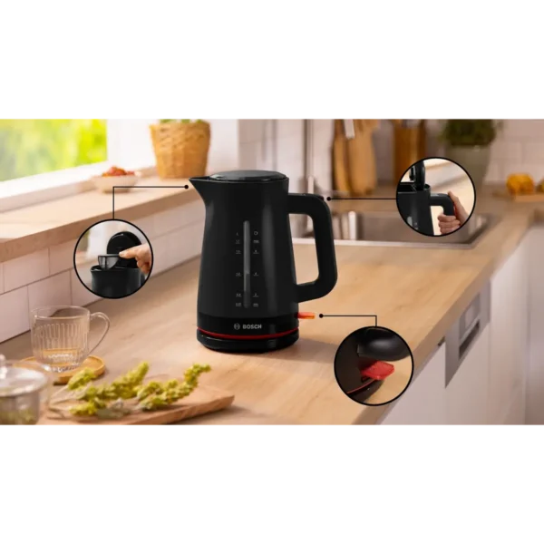Bosch TWK3M123 electric kettle 1.7 L 2400 W Black
