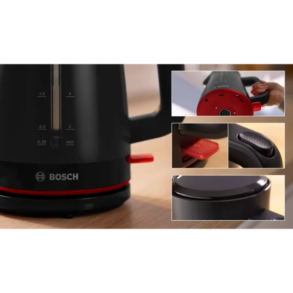 Bosch TWK3M123 electric kettle 1.7 L 2400 W Black