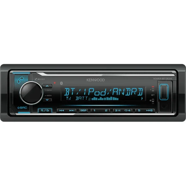 Kenwood Autoradio KMM-BT304 1 DIN Black 20 W Bluetooth
