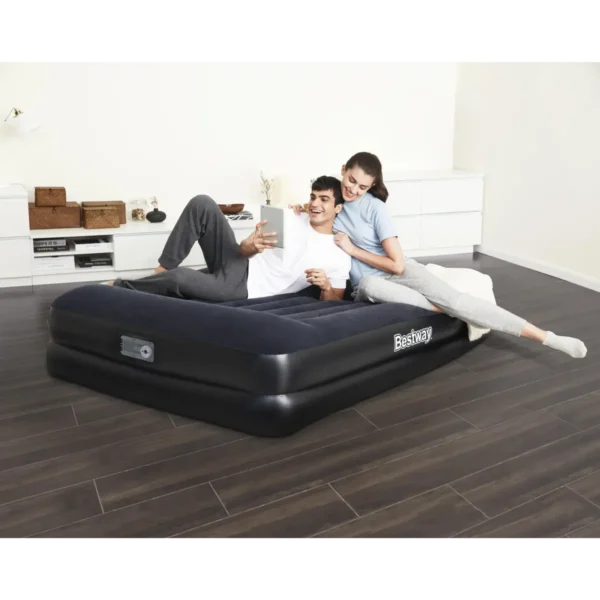Bestway Flocked Airbed Premium – Queen – 2.03m x 1.52m x 46cm