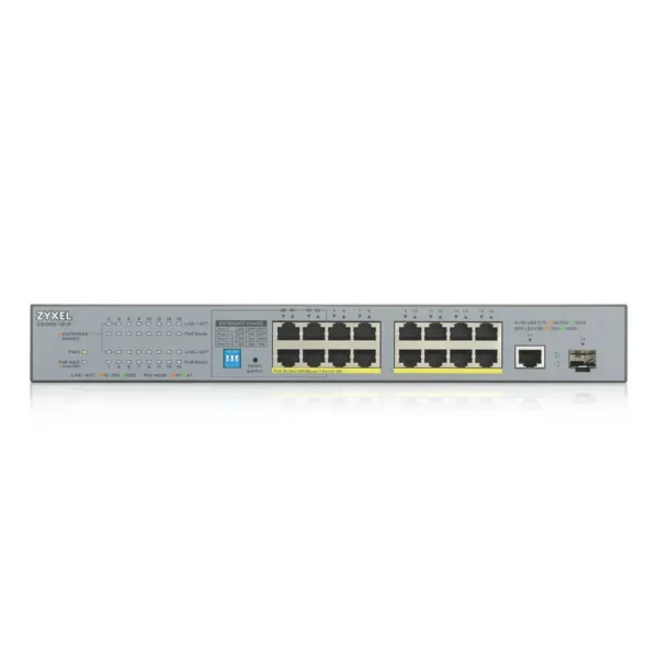 Zyxel GS1300-18HP network switch Unmanaged Gigabit Ethernet (10/100/1000) Power over Ethernet (PoE) Grey