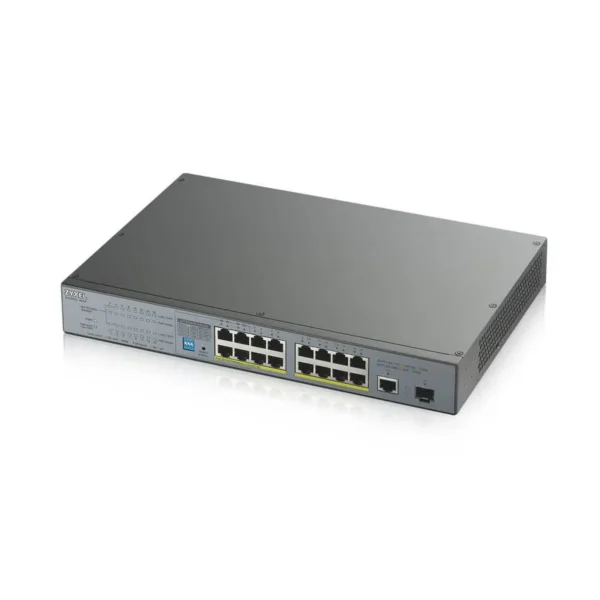 Zyxel GS1300-18HP network switch Unmanaged Gigabit Ethernet (10/100/1000) Power over Ethernet (PoE) Grey