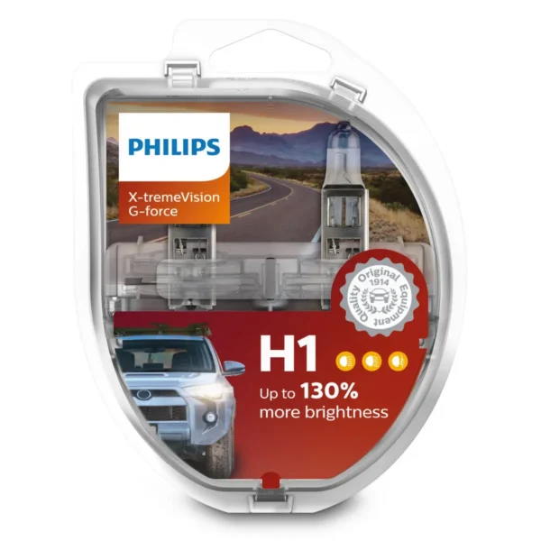 Philips X-tremeVision G-force 12258XVGS2 10 G vibration resistance