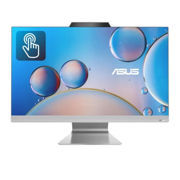 ASUS M3702WFAT-WA018W AMD Ryzen™ 5 7520U 68.6 cm (27″) 1920 x 1080 pixels Touchscreen All-in-One PC 16 GB LPDDR5-SDRAM 512 GB SSD Windows 11 Home Wi-Fi 6E (802.11ax) White