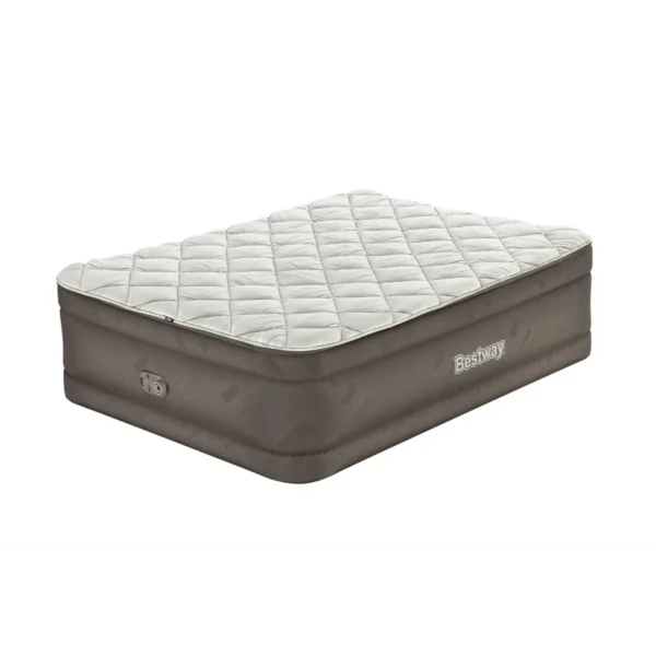 Bestway Fortech Duvet Top Air Mattress Queen with Built-in Electric Pump 2.03 m x 1.52 m x 51 cm