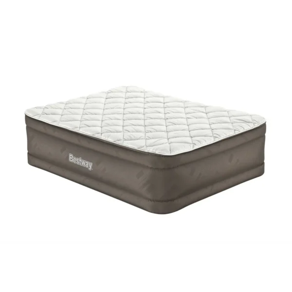 Bestway Fortech Duvet Top Air Mattress Queen with Built-in Electric Pump 2.03 m x 1.52 m x 51 cm