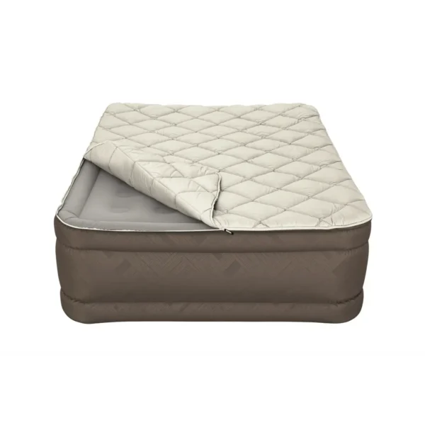 Bestway Fortech Duvet Top Air Mattress Queen with Built-in Electric Pump 2.03 m x 1.52 m x 51 cm