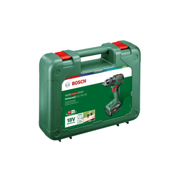 Bosch UniversalDrill 18V-60 (1×2.0Ah) + AL 18V-20, Cordless 18V Drill Driver