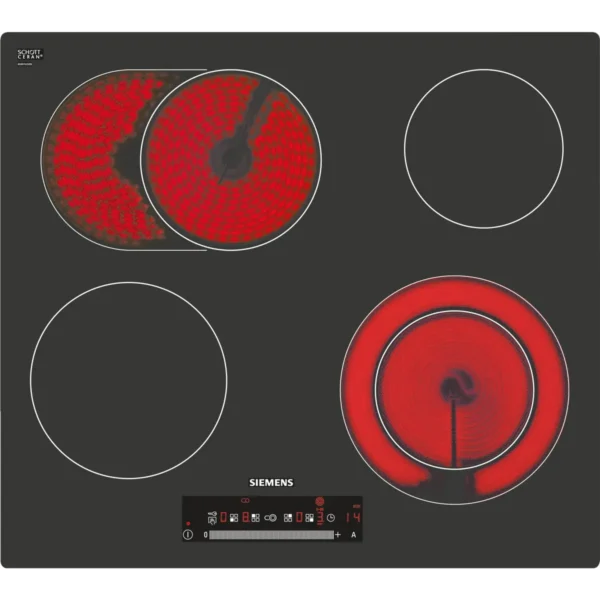 Siemens ET601FN17 hob Black Built-in Ceramic 4 zone(s)