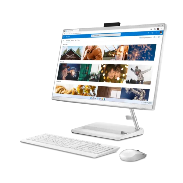Lenovo IdeaCentre AIO 3 24IAP7 Intel® Core™ i5 i5-12450H 60.5 cm (23.8″) 1920 x 1080 pixels All-in-One PC 16 GB DDR4-SDRAM 512 GB SSD Windows 11 Home Wi-Fi 6 (802.11ax) White