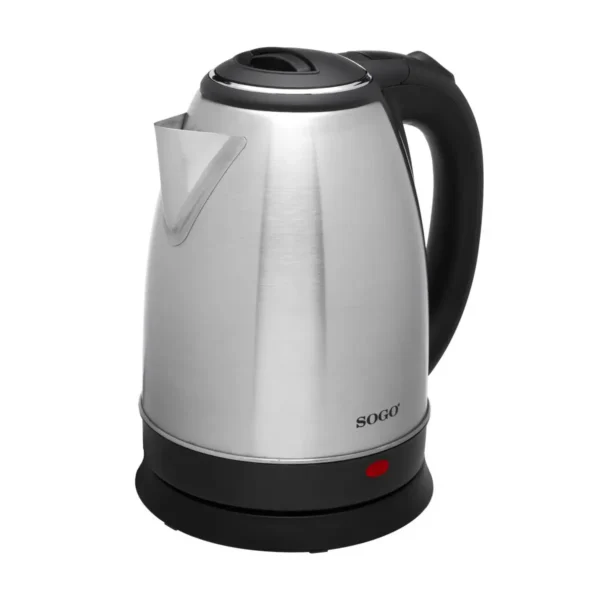 Sogo KET-SS-5790-SS electric kettle 1.8 L 1500 W Black, Stainless steel