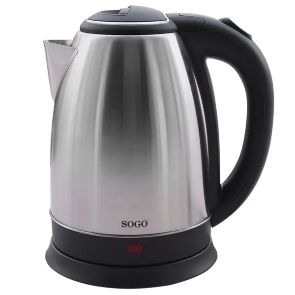 Sogo KET-SS-5790-SS electric kettle 1.8 L 1500 W Black, Stainless steel