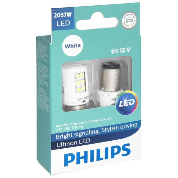 Philips 2057ULWX2 car light bulb P21/5 LED