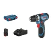 Bosch GSR 12V-15 FC Flex Professional 1300 RPM Keyless 600 g Black, Blue