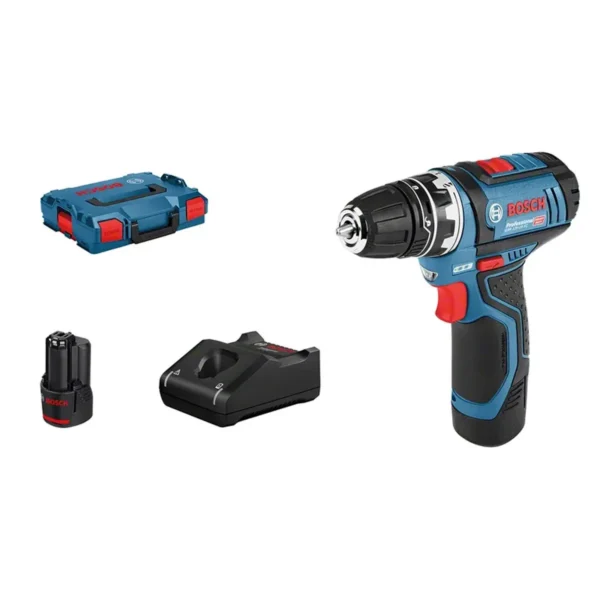 Bosch GSR 12V-15 FC Flex Professional 1300 RPM Keyless 600 g Black, Blue