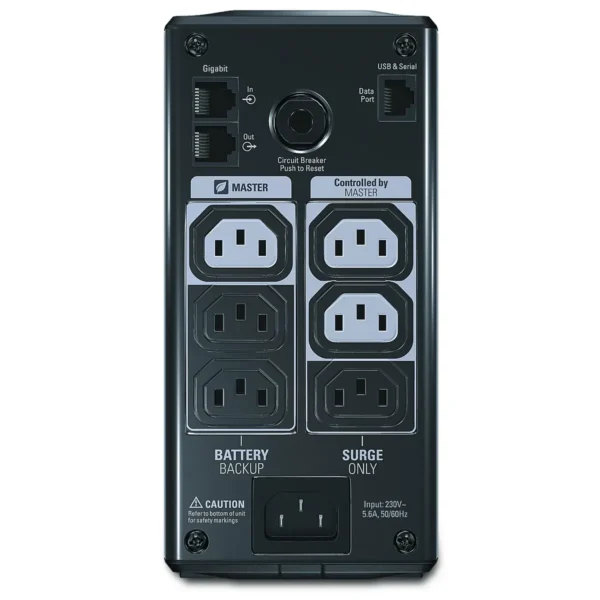 APC Back-UPS Pro uninterruptible power supply (UPS) Line-Interactive 0.55 kVA 330 W 6 AC outlet(s)