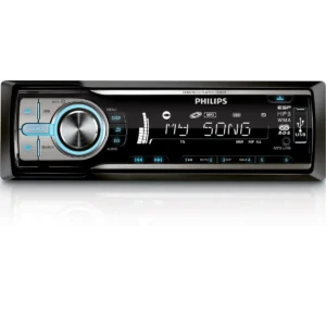 Philips CEM210X/78 car media receiver Black, Silver 180 W