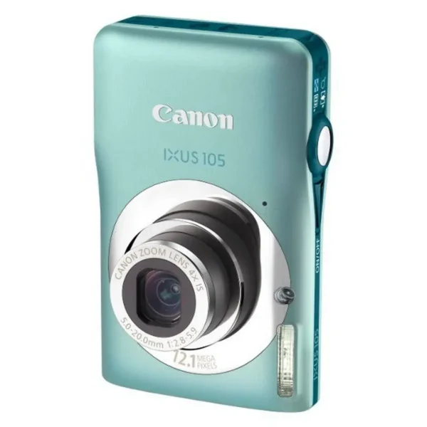 Canon IXUS 105 1/2.3″ Compact camera 12.1 MP CCD 4000 x 3000 pixels Green, Silver