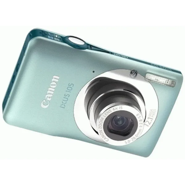 Canon IXUS 105 1/2.3″ Compact camera 12.1 MP CCD 4000 x 3000 pixels Green, Silver