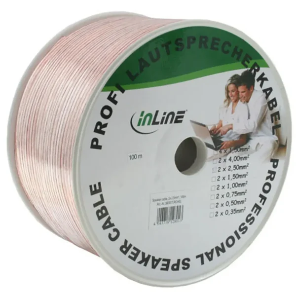 InLine 98350C audio cable 50 m Transparent