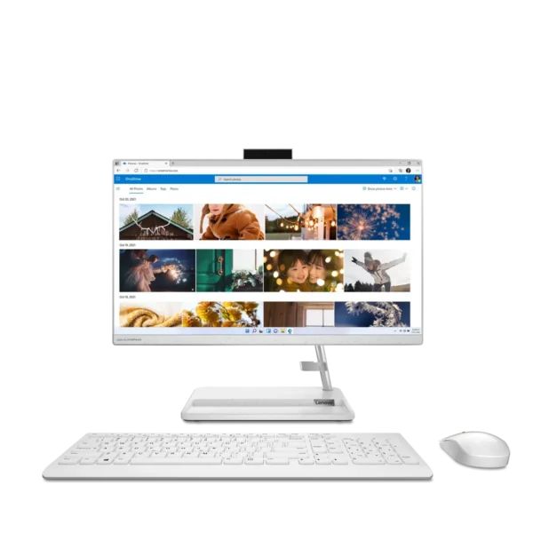 Lenovo IdeaCentre 3 Intel® Core™ i5 i5-12450H 54.6 cm (21.5″) 1920 x 1080 pixels All-in-One PC 8 GB DDR4-SDRAM 512 GB SSD Windows 11 Home Wi-Fi 6 (802.11ax) White