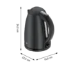 WMF Stelio 0413020072 electric kettle 1.7 L 2400 W Black