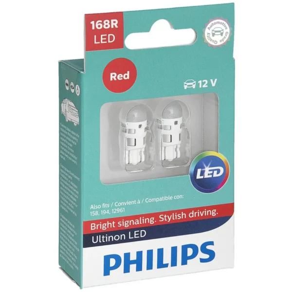 Philips 168RULRX2 car light bulb T10 LED