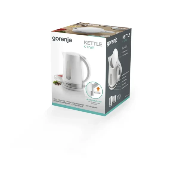 Gorenje K17WE electric kettle 1.7 L 2200 W White
