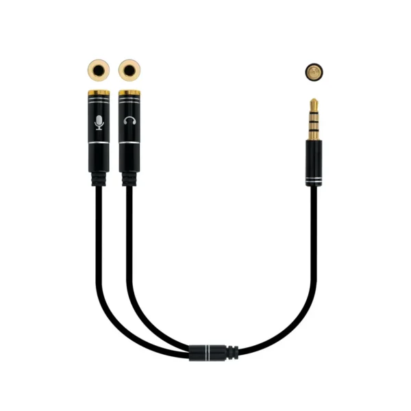 Nanocable 10.24.1202 audio cable 0.3 m 3.5mm 2 x 3.5mm Black