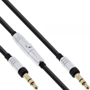 InLine 55359R audio cable 1.3 m 3.5mm Black, Silver