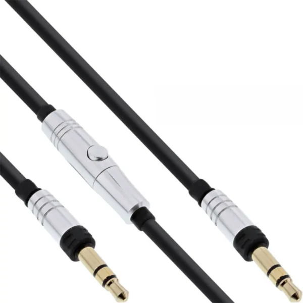 InLine 55359R audio cable 1.3 m 3.5mm Black, Silver
