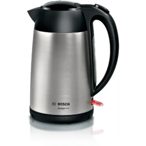 Bosch TWK3P420GB electric kettle 1.7 L 3000 W Black, Stainless steel