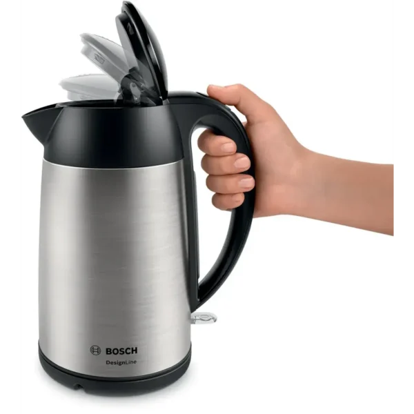 Bosch TWK3P420GB electric kettle 1.7 L 3000 W Black, Stainless steel